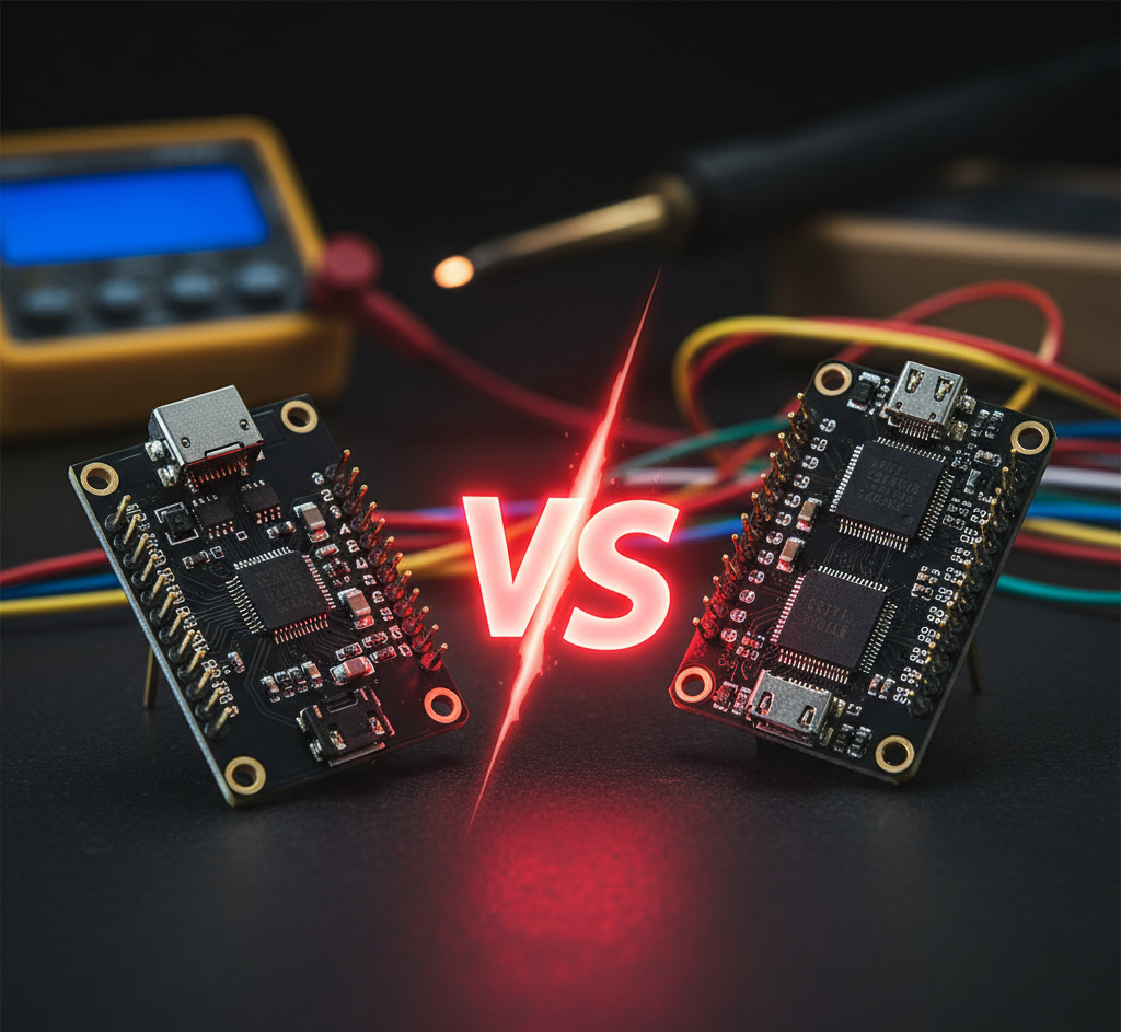 مقایسه جامع ESP32 در برابر ESP8266: جنگ تراشه‌ها! کدام یک برای پروژه شما بهتر است؟