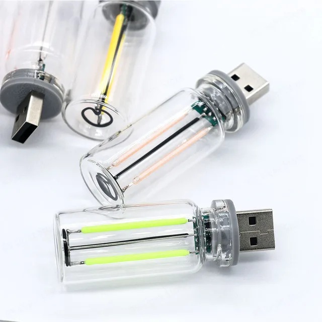 بررسی لامپ فلامینتی ریترو 5 ولت USB