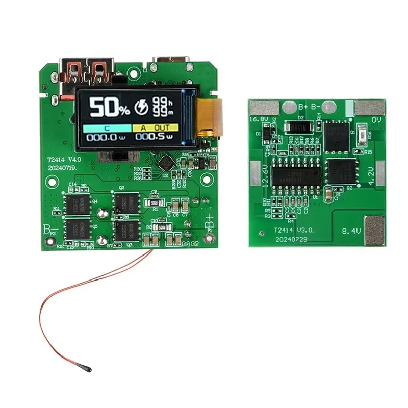 ماژول پاوربانک دوطرفه فست‌شارژ PD100W با نمایشگر رنگی TFT، قابلیت Self-Learning یادگیری هوشمند ظرفیت