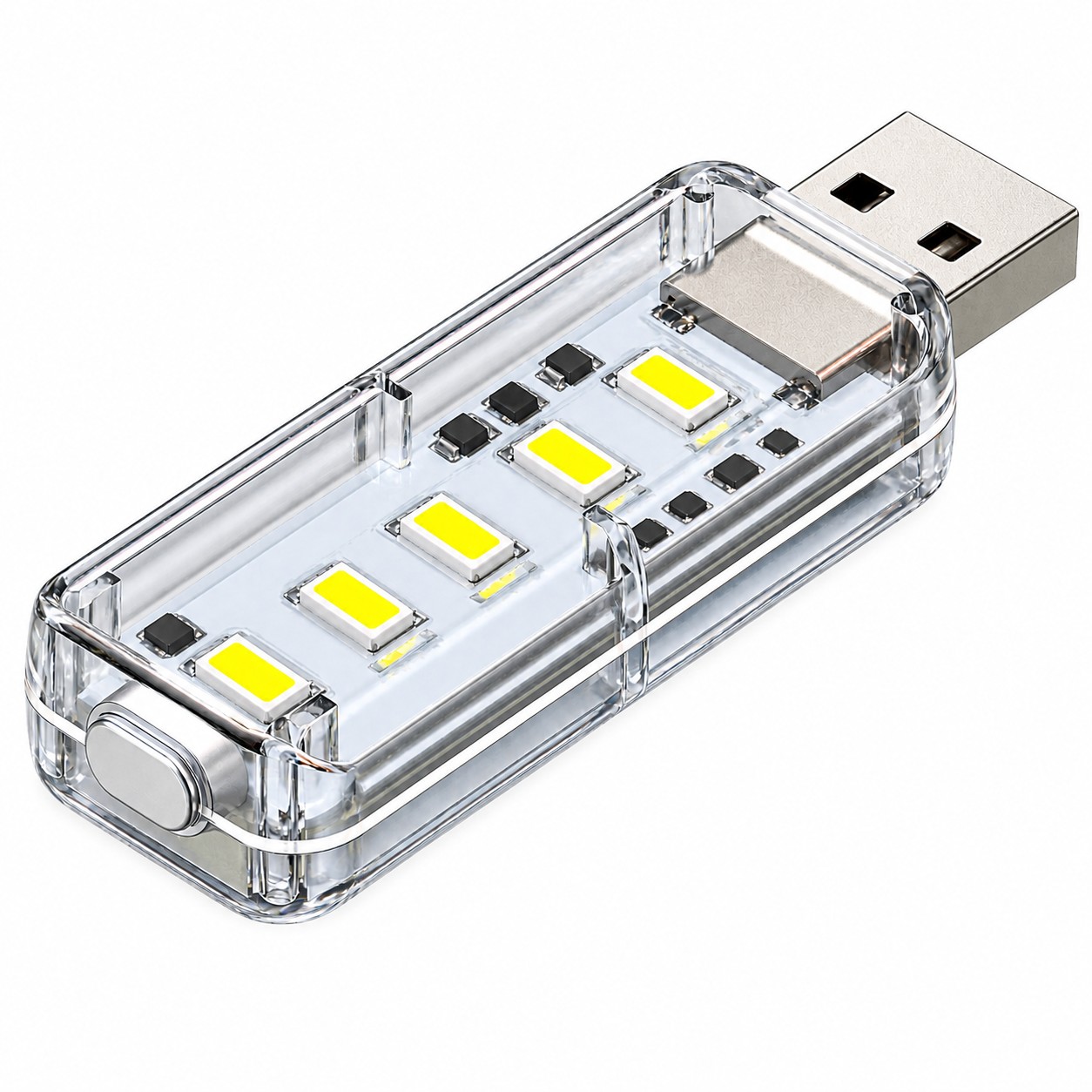 چراغ لمسی USB مجهز به دیمر ، LED دوطرفه، با تغذیه 5 ولت ،تنظیم پیوسته شدت نور