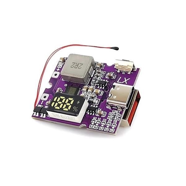 ماژول پاوربانک فست شارژ 22.5W نمایشگردار با پورت Type-C و سنسور دما NTC