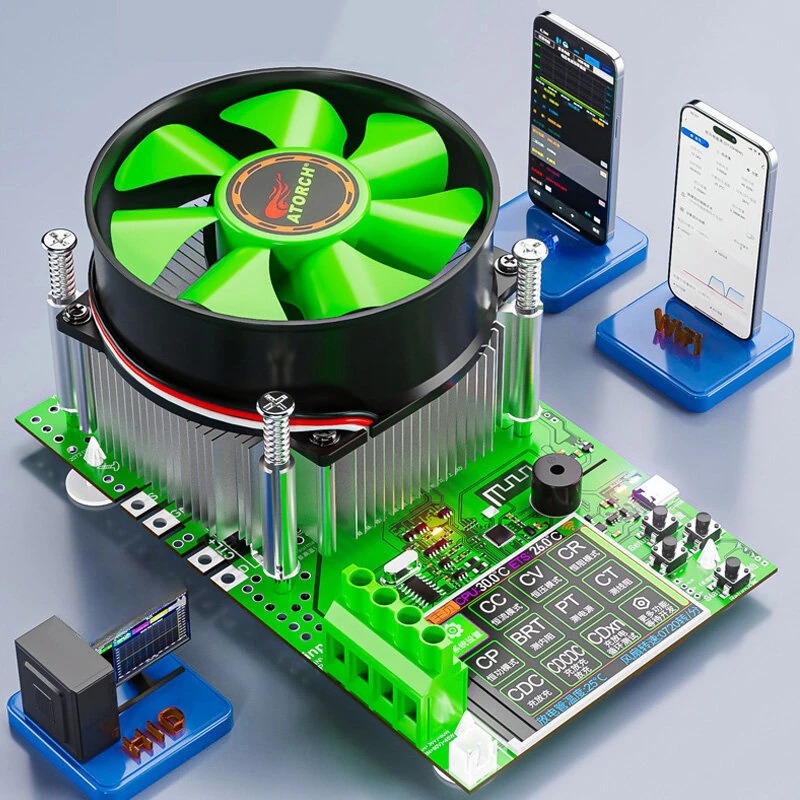 تستر هوشمند باتری و بار الکترونیکی  atorch مدل BW150 با WiFi قابلیت اتصال به موبایل و کامپیوتر